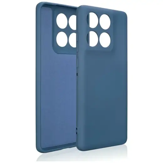 Etui Beline Silicone do Motorola Edge 60  niebieski