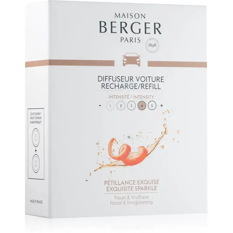 Maison Berger Paris Exquisite Sparkle Car Air Freshener Refill 2 X 17 G