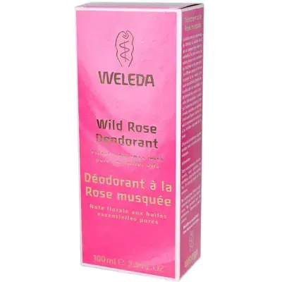 Weleda, Deodorant 24 Hour Spray Wild Rose, 3.4 Fl Oz