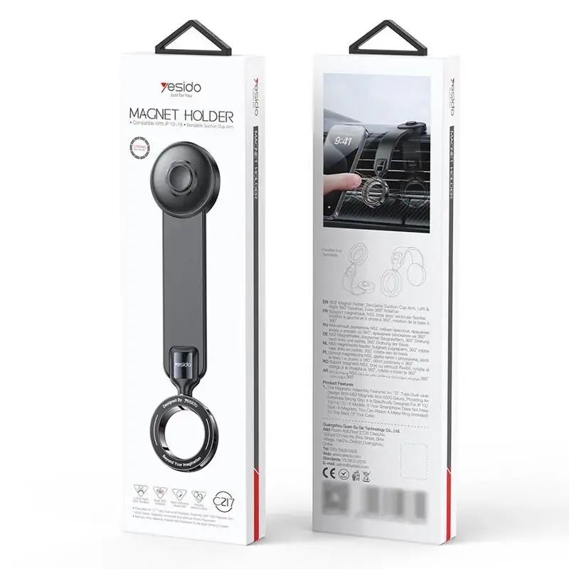 YESIDO MAGNETIC CAR HOLDER C217 MAGSAFE BLACK