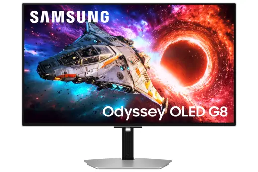 Samsung G80SH computer monitor 81.3 cm (32") 3840 x 2160 pixels 4K Ultra HD OLED Silver