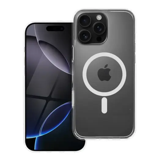 Forcell F-Protect Clear Hybrid Premium maciņš ar MagSafe atbalstu telefonam iPhone 16 Pro Max caurspīdīgs