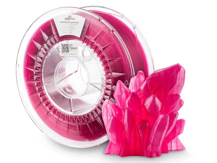 Filaments PLA CRYSTAL frozen berry 1kg Spectrum
