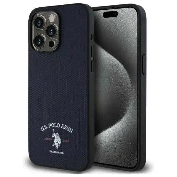 US Polo USHCP15XPARV iPhone 15 Pro Max    6,7" granatowy|navy Printed DH Logo