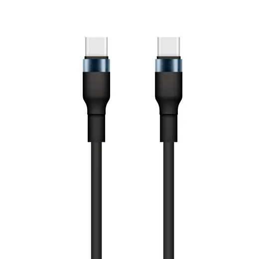 Setty KSC-C-131 datu pārraides un uzlādes vads | USB-C uz USB-C | 15W | 1m | melns