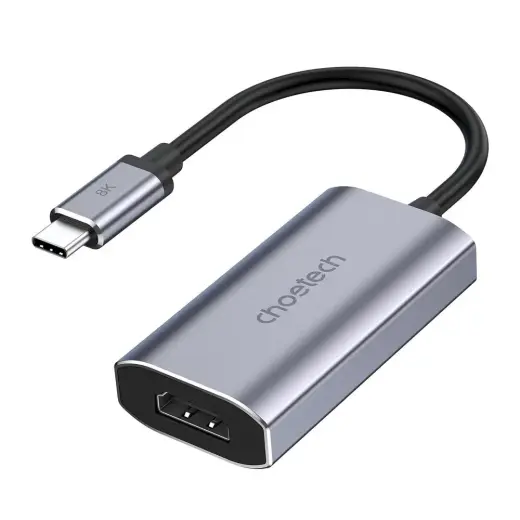 Choetech unidirectional cable adapter USB Type C (Male) to HDMI (Female) 8K@60Hz gray (HUB-H16)