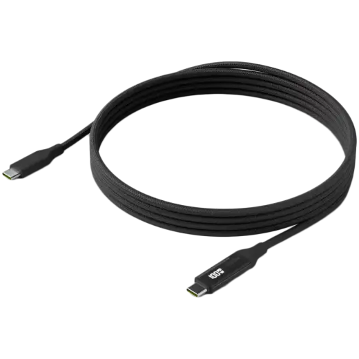 Ubiquiti UACC-Cable-USB-100W-2M-BK USB-C Cable with Charge Display, 100W max power output, 2m