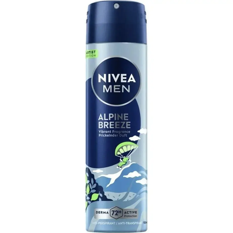 NIVEA, Deodorante, - Alpine Breeze Antiperspirant Spray (Anti-Perspirant) 150 Ml (Getto Vaporizzato, 150ml)