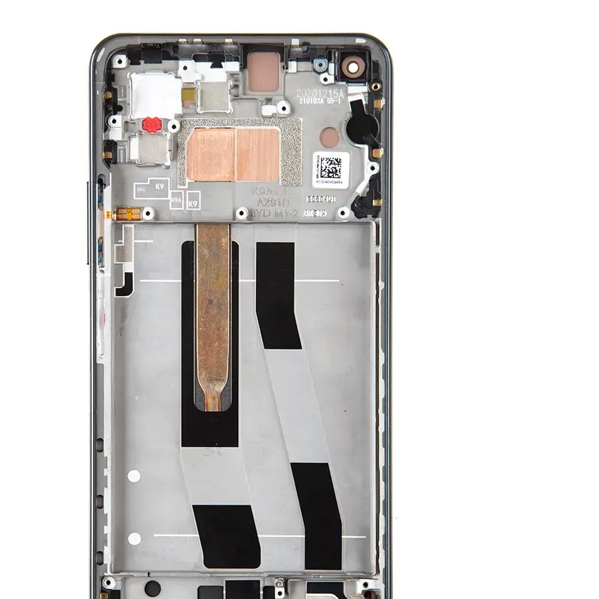 LCD Display + Touch Unit + Front Cover for Xiaomi Mi 11 Lite 4G Black (Service Pack)