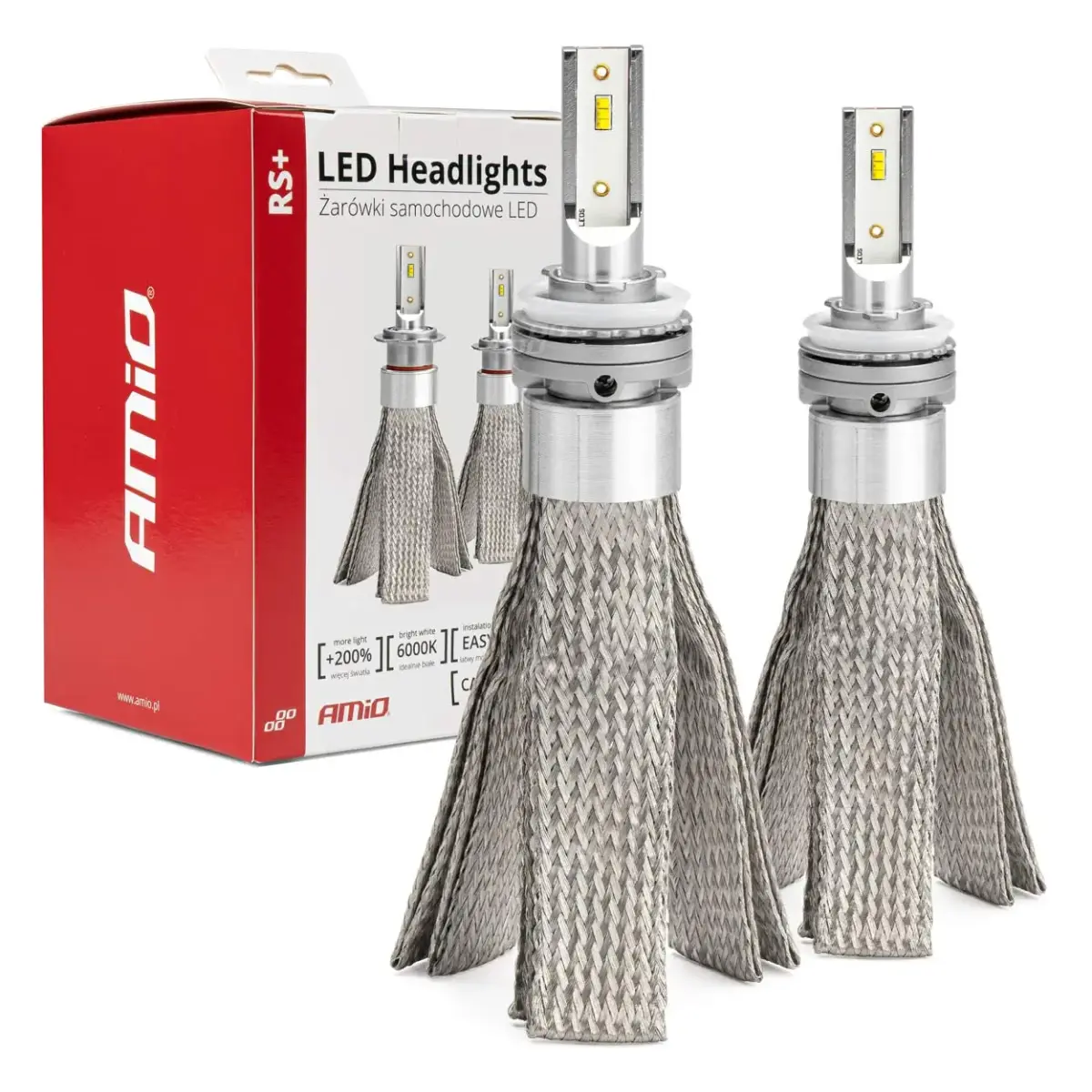 LED Headlights RS+ Series H8/H9/H11 50W  AMIO-01086