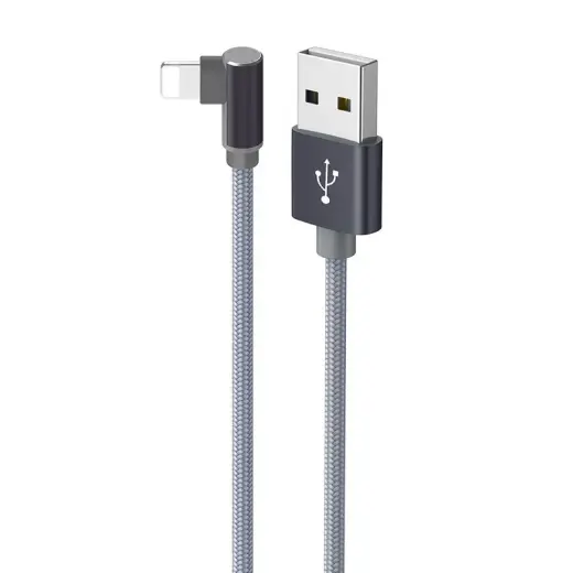 Borofone Cable BX26 Express - USB to Lightning - angled 2,4A 1 metre grey