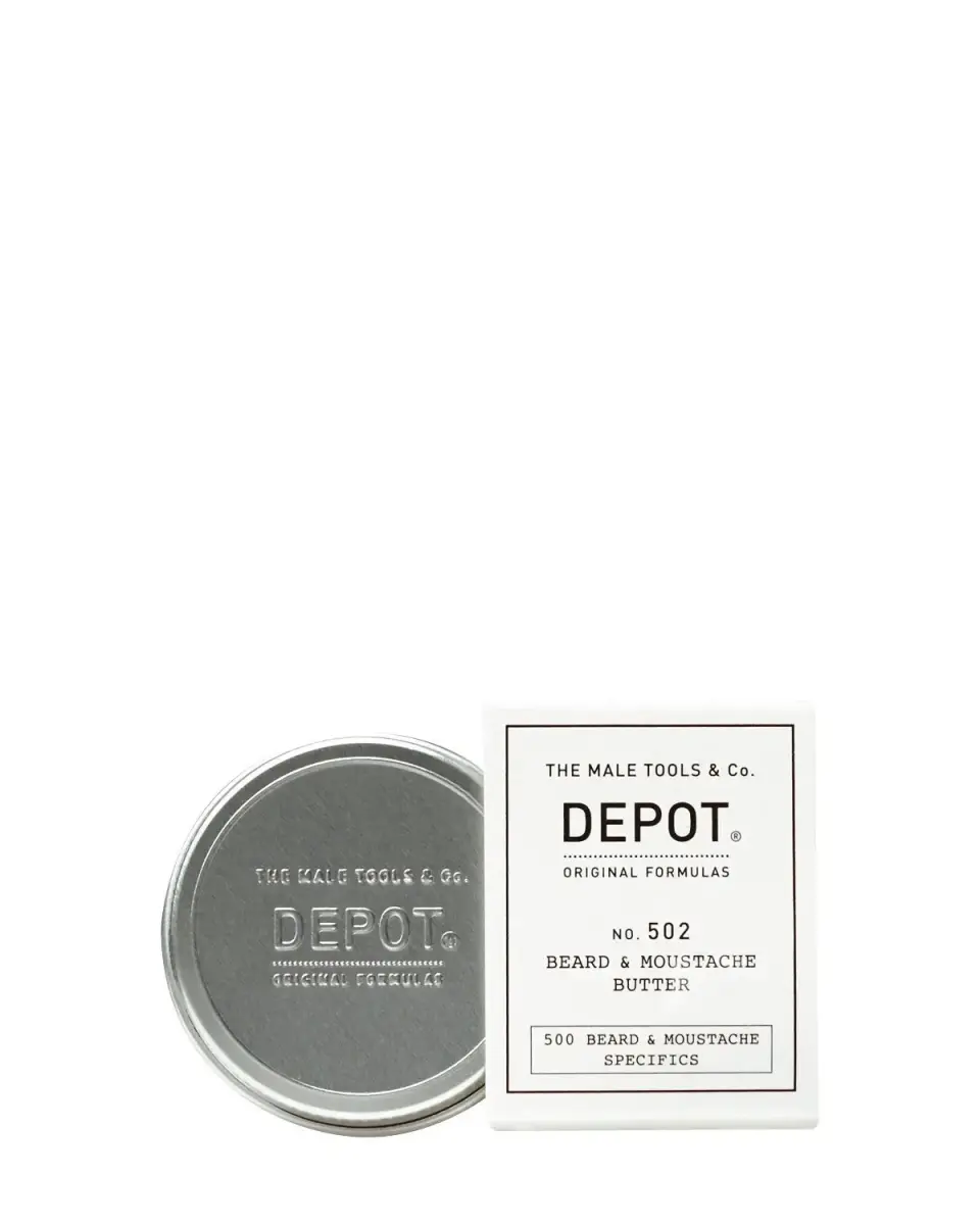 Depot, 500 Beard & Mustache Specifics No. 502, Argan Oil, Beard & Moustache Butter, Nourishing & Softening, 30 ml