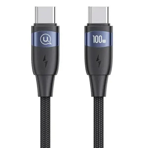 USAMS SJ632USB01 data transfer and charging cable | USB-C to USB-C | 100W | 1.2m | black