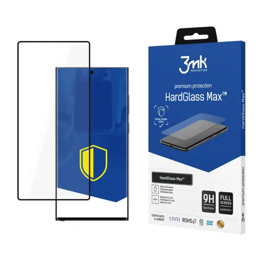 3mk HardGlass Max tempered glass for phone Samsung Galaxy S24 Ultra (S928) with applicator