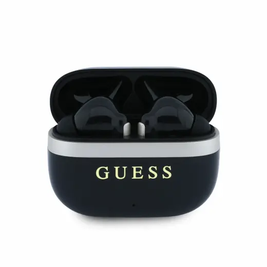 Guess Gold Line Glossy Finish TWS Wireless Earphones Black