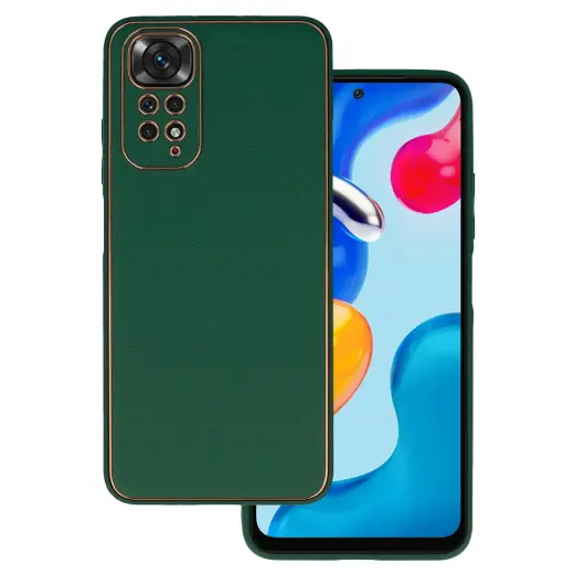 TEL PROTECT Luxury Case for Xiaomi Redmi Note 11 Pro/Note 11 Pro 5G Dark green