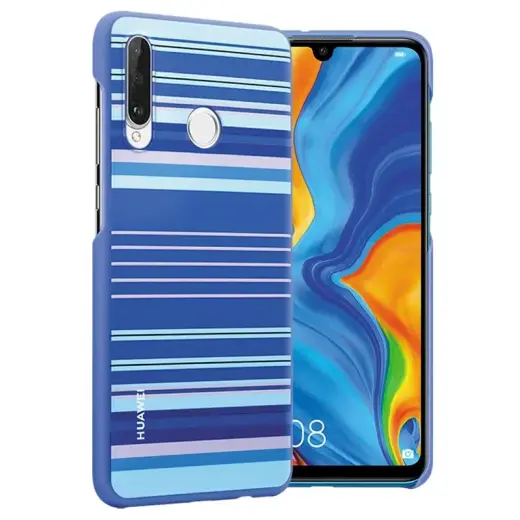 Huawei Original TPU Protective Cover for Huawei P30 Lite Blue Lines (EU Package)