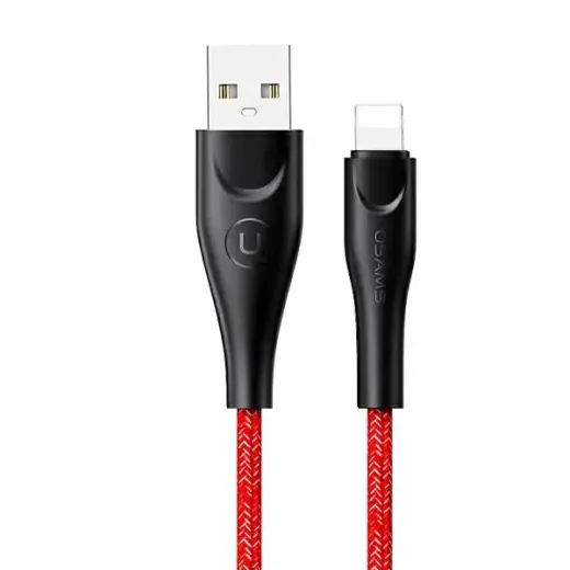 USAMS SJ397USB02 провод для передачи данных и зарядки | USB-A на Lightning | 10W | 3m | красный