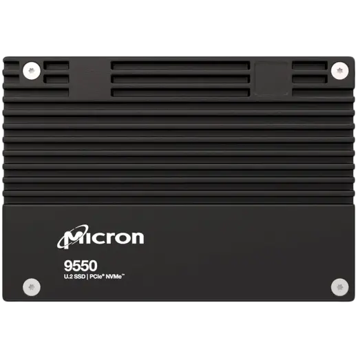 Micron 9550 PRO 15360GB, NVMe U.2 (15mm), Enterprise SSD, Read/Write: up to 14,000 MB/s / up to 10,000 MB/s, Single Pack