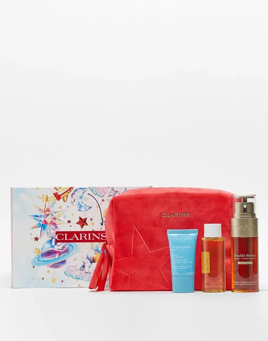 Clarins Light Collection Double Serum Skincare Gift Set