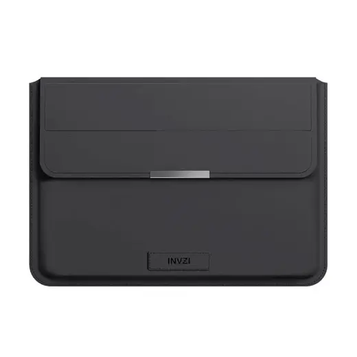 INVZI Leather Case | Cover with Stand Function for MacBook Pro|Air 15"|16" (Black)