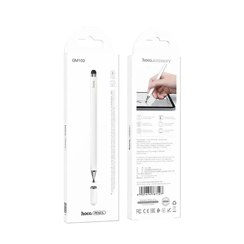 Capacitive pen for tablet passive Hoco GM103 white