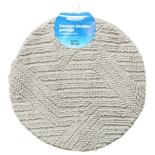 Vannas istabas paklājiņš D70cm Square, haki