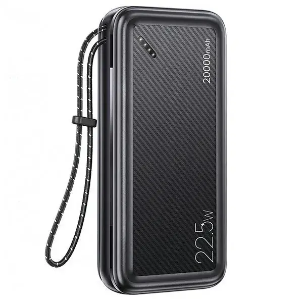 USAMS PB60 20KCD16801 (US-CD168) external battery (powerbank) | 20000 mAh | 22.5W | USB-C, Micro USB | black