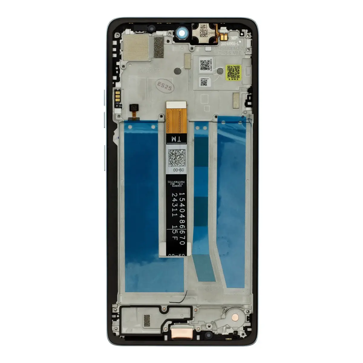 Motorola G75 5G LCD Display + Touch Unit + Front Cover Green (Service Pack)