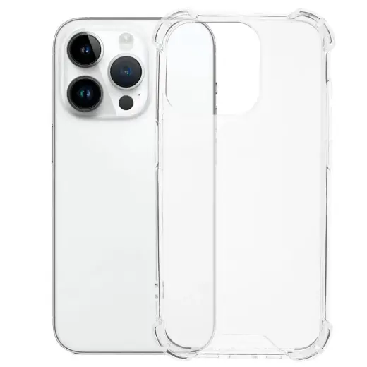 Fusion anti shock 1.5mm silicone case for Apple iPhone 15 Pro Max transparent