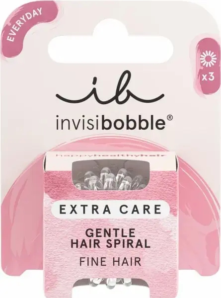 Invisibobble Extra Care Crystal Clear 3 Pcs