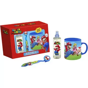 Dětské parfémy Super Mario Set Dárková sada se zubním kartáčkem