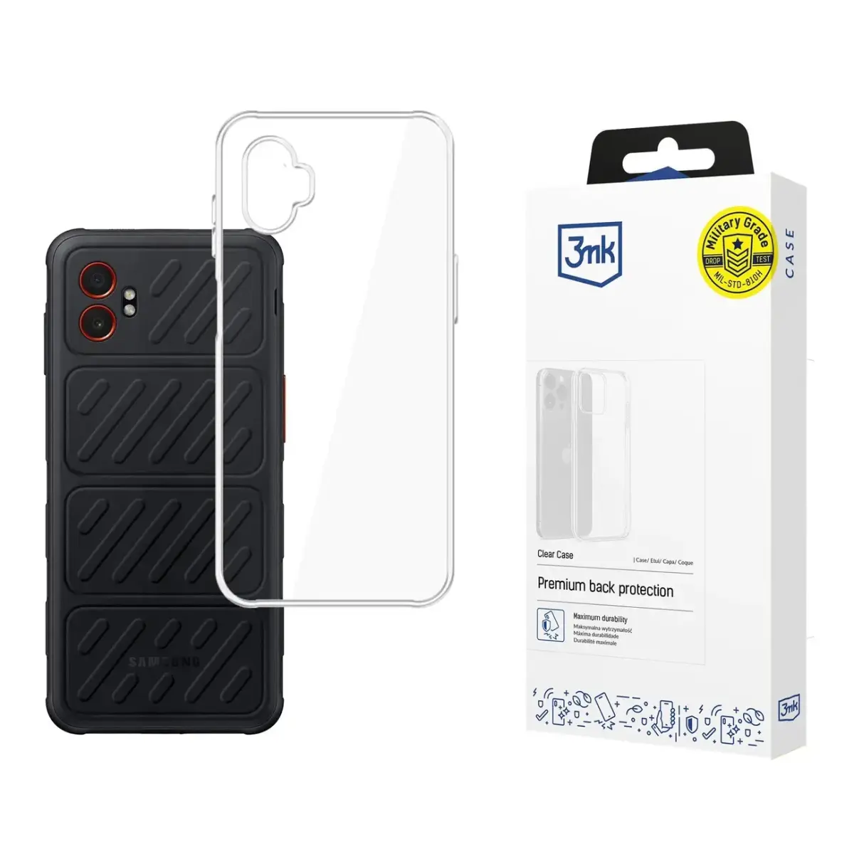 3mk Clear Case for Samsung Galaxy XCover 7 Pro - transparent