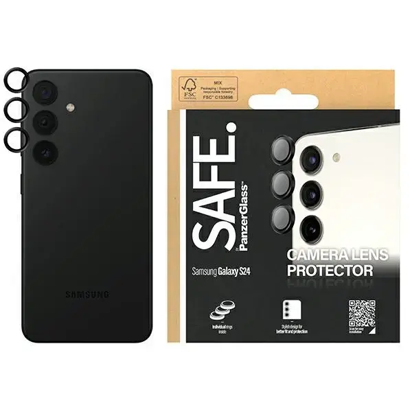 SAFE by PanzerGlass Sam S24 | S23 | S23+ Hoops Camera czarny|black SAFE95669