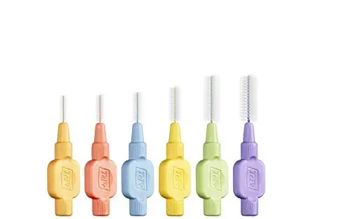 TEPE Interdental Brush Extra Soft Cleaners Mixed Pack - Dental Brushes Between Teeth 8 Pack  0.45 to 1.1 MM