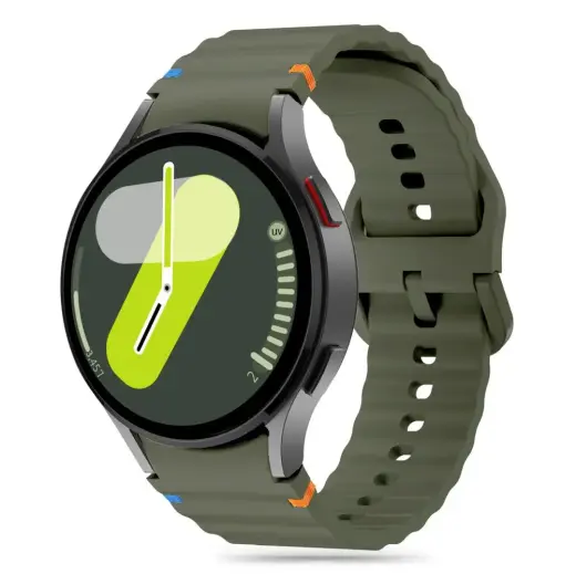 Tech-Protect Silicone Sport išmaniojo laikrodžio dirželis Samsung Galaxy Watch 4/5/5 Pro/6/7/FE | silikoninis | žalias