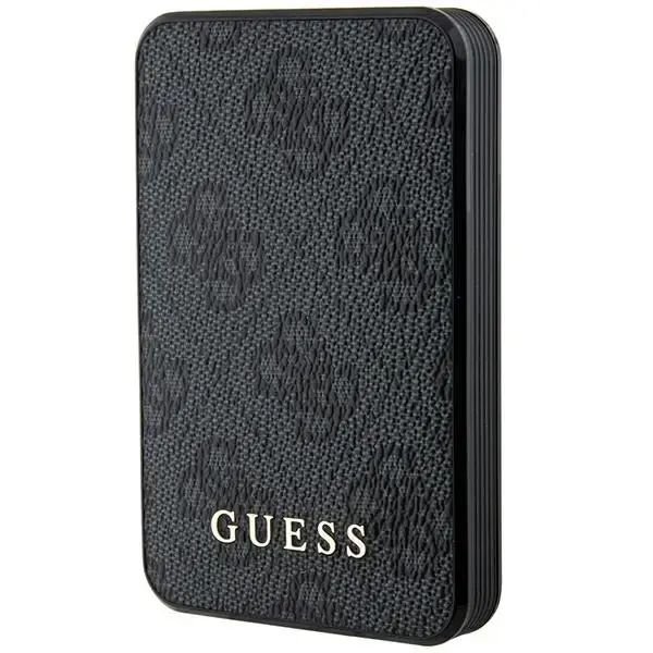 Guess GUPB5LP4GEGK ārējais akumulators (powerbank) | 5000 mAh | 15W | Micro USB, USB-C, USB-A | melns