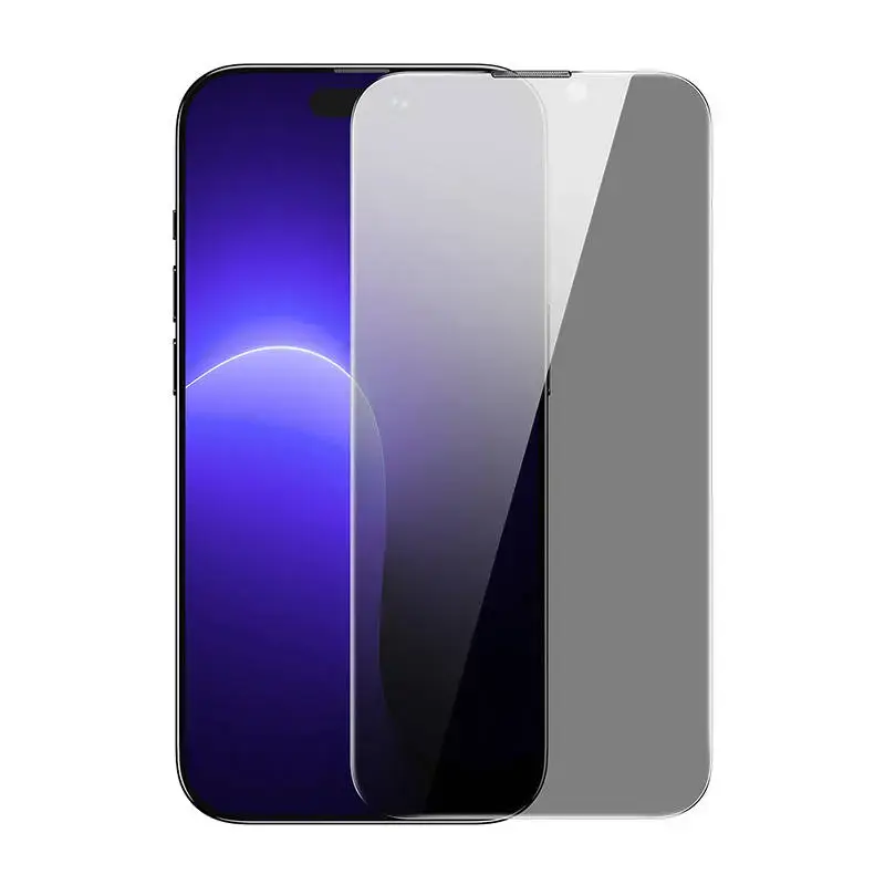 Baseus Crystal Tempered Glass Dust-proof with Privacy Filter 0.3mm for iPhone 14 Pro Max (1pc)