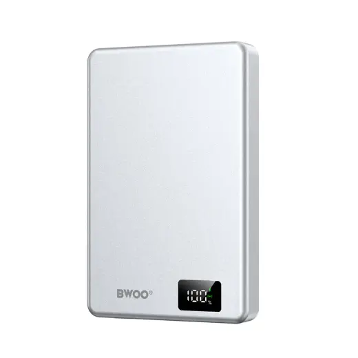 Внешний аккумулятор (powerbank) BWOO P76 | 10 000 мА·ч | 20 Вт | PD | USB-C, MagSafe | LED дисплей | чёрный