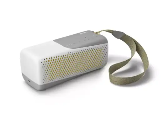PHILIPS Bluetooth skaļrunis ar iebūvētu mikrofonu, D45mm,  balts