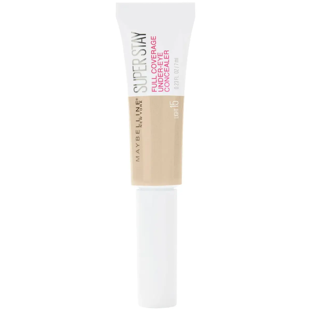 Maybelline, SuperStay Full Coverage, Cream Concealer, 15, Beige Light, 6 ml