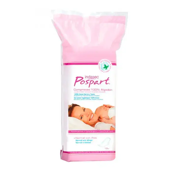 INDASEC Postpartum Feminine Hygiene Pads With