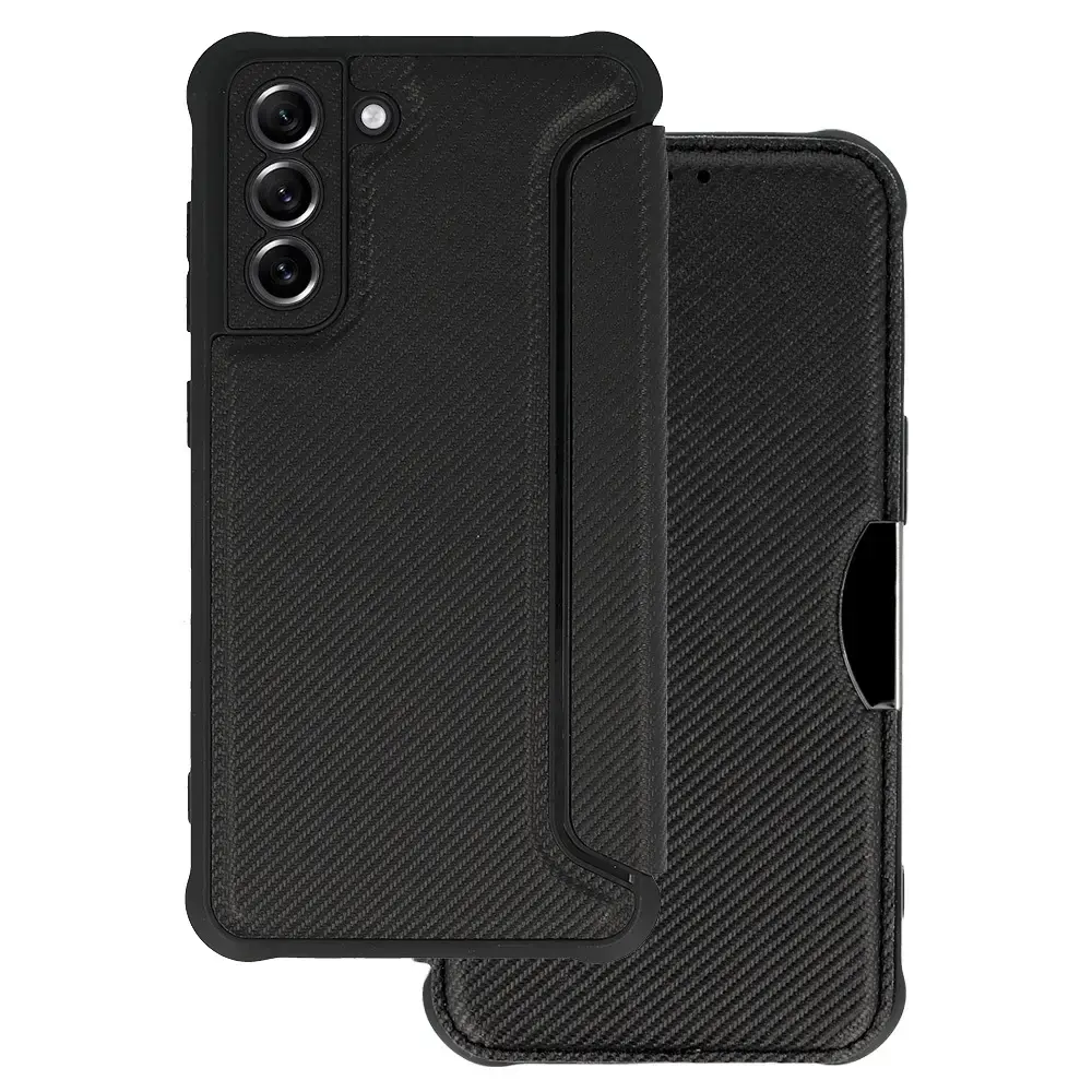 Razor Carbon Book Case for Samsung Galaxy S22 black