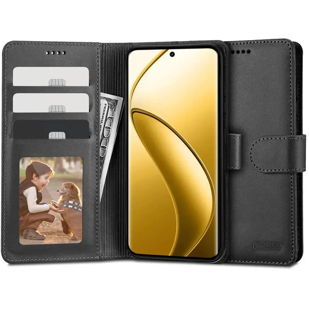 Tech-Protect Wallet case for Realme 12 Pro 5G | 12 Pro+ 5G - black