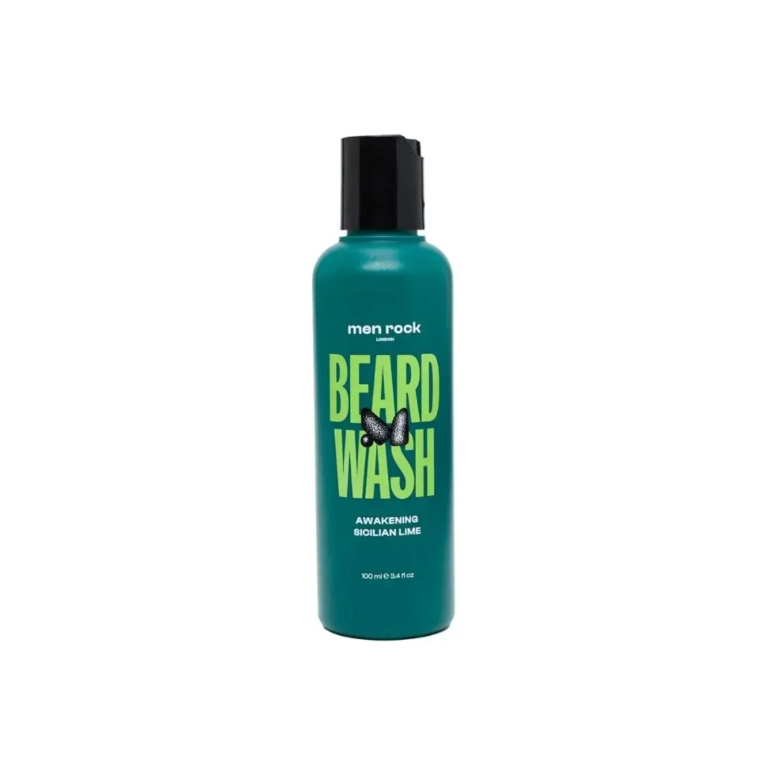 Men Rock Awakening Beard Wash  Beard Care  Sicilian Lime  3.4 Oz