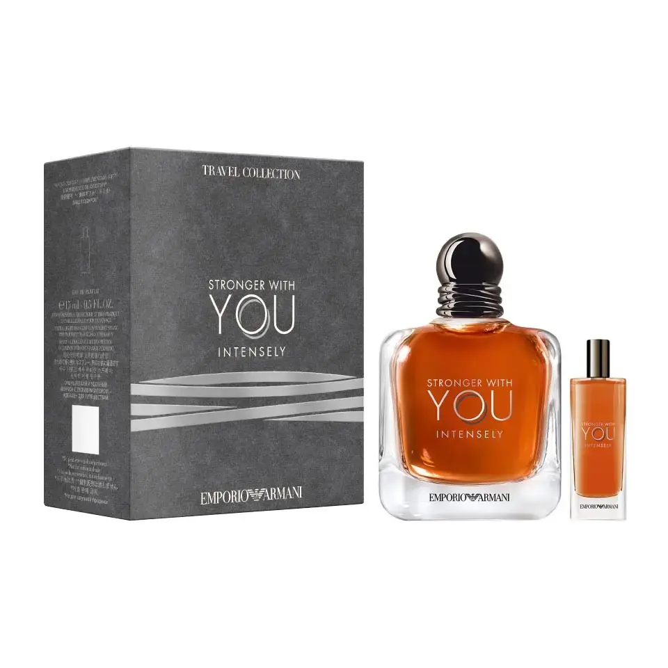 Set Emporio Armani: Stronger With You Intensely, Eau De Parfum, For Men, 100 ml + Stronger With You Intensely, Eau De Parfum, For Men, 15 ml