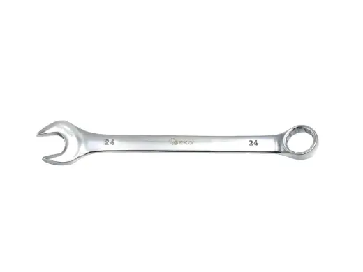 Chromuoto satino apdailos kombinuotas veržliaraktis CrV 25mm