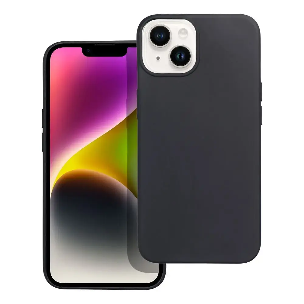 Matt maciņš telefonam iPhone 14 melns