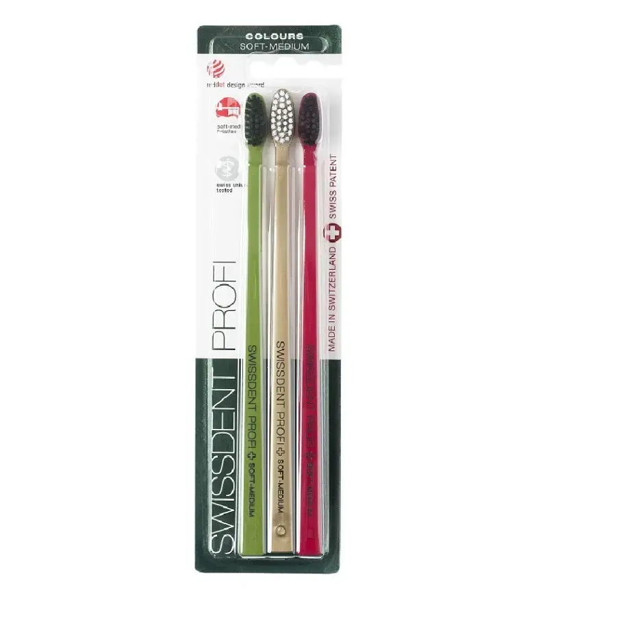 Swissdent Festive Toothbrush Soft-Medium 2 +1 Free