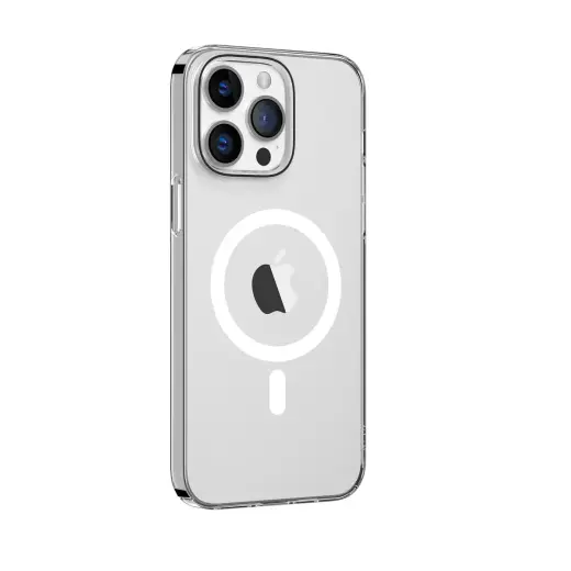 Comma Hard Jacket Mag maciņš ar MagSafe atbalstu telefonam iPhone 15 Plus caurspīdīgs